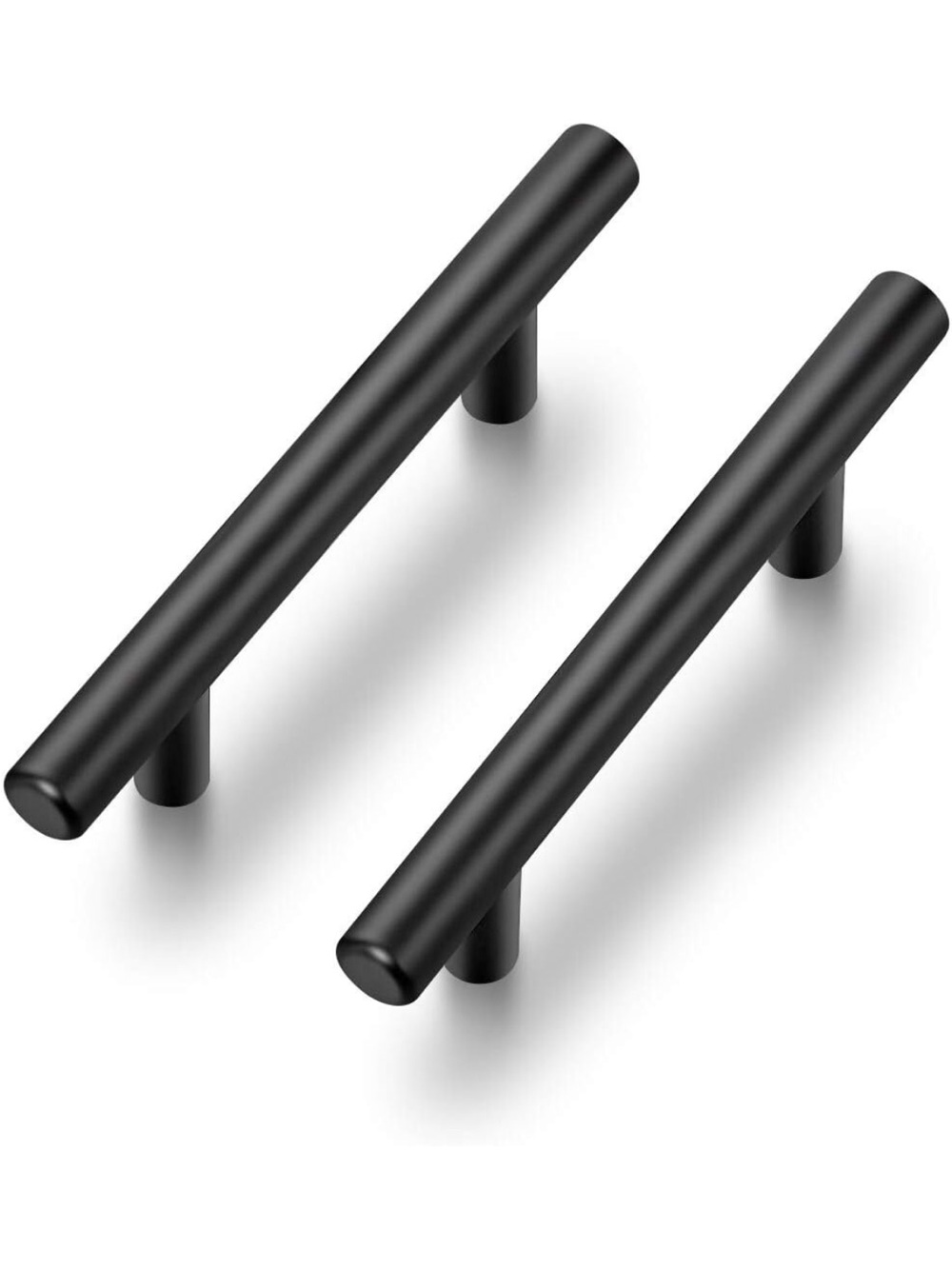 5in Matte Black T-Bar Cabinet Pull Handles - 30 pack